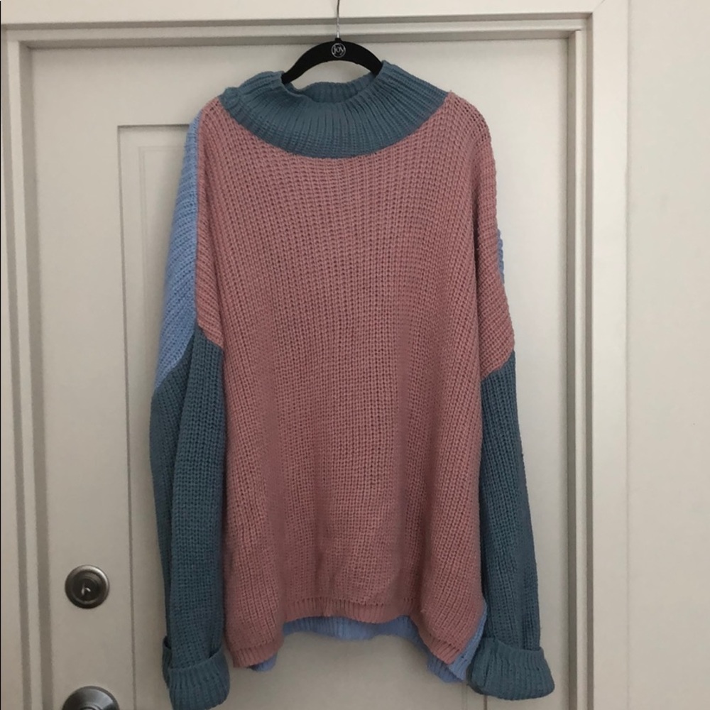 nasty gal color block sweater